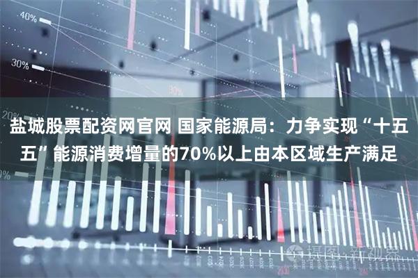 盐城股票配资网官网 国家能源局：力争实现“十五五”能源消费增量的70%以上由本区域生产满足